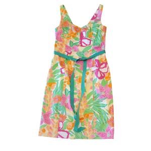 Lilly Pulitzer "Milly" V-Neck Sheath Dress in Sunlight Tropical